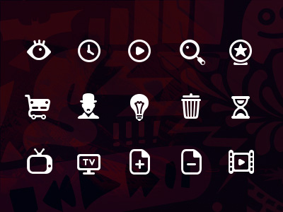 Round Bold Icons