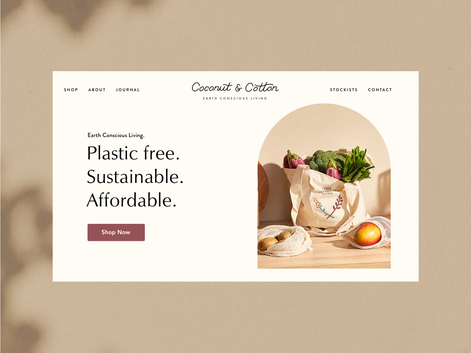 Coconut & Cotton Zero Waste Brand by Betsy & Francis on Dribbble