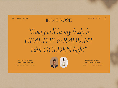 Indie Rose | Ritual Energy Care branding empowerment ethical illustration logo packaging skincare sustainable vegan yoga