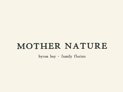 Mother Nature Family Florists branding brandingidentity illustration logo logodesign