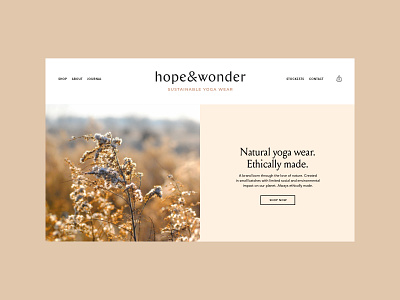 Hope & Wonder | Sustainable Yoga Wear