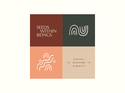 Seeds within Beings | Vegan Skincare branding brand branding clean ethical illustration line drawing logo natural packaging skincare sustainable vegan