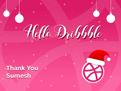 Hello Dribbble design dribbble first shot