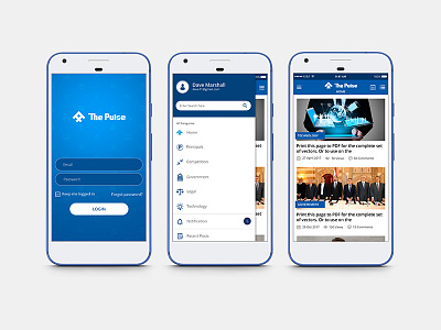 The Pulse app application interface mobile ui user