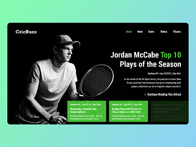 Tennis-Sport green sports tennis website