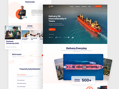 Landing Page - Oil Company Profile