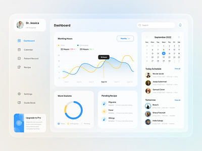 Exploration - Doctors Dashboard Design🩺 admin interface analytics branding clean clinic colorful crm crm dashboard dashboard design doctors graph interface ui ux