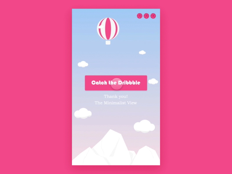 Dribbble Debut Shot coffeescript debutshot framerjs interaction design mini game sketchapp