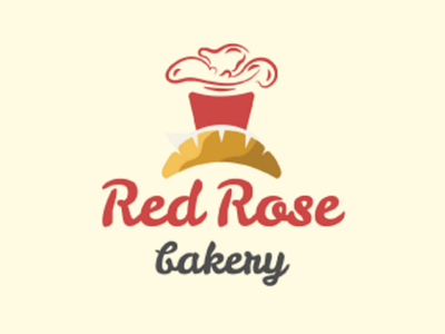 Red Rose bakery logo design by Lamkis.co on Dribbble