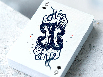 6 of Spades by Design Is Dead for Edition Zero graphic desgin illustraion playing cards
