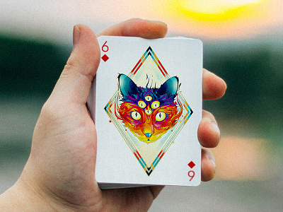 6 of Diamonds by Matei Apostelescu for Edition Zero graphic desgin illustration playing cards product design