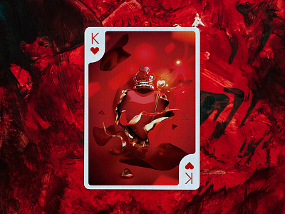 King of Hearts by Jao Oliviera for Edition Zero cards deck design graphic desgin illustration playing cards product design