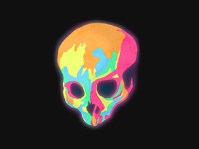 Neon Skull