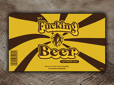 My Fucking Beer beer label packaging