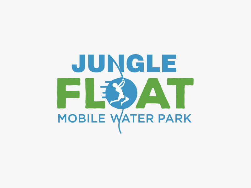 Jungle Float water tarzan jungle design symbol mark icon logo branding