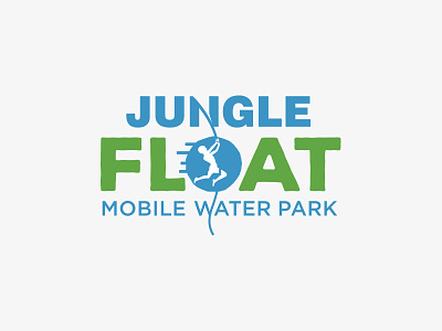 Jungle Float branding design icon jungle logo mark symbol tarzan water