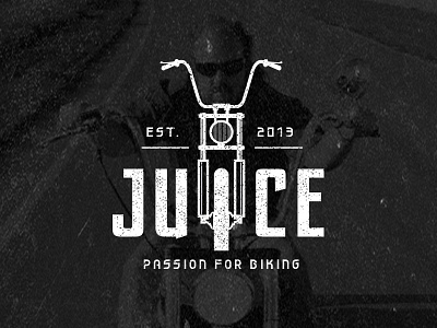 Juice branding design logo motorcycle vintage
