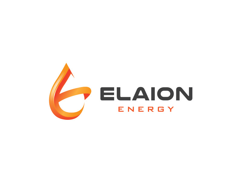 Elaion Energy e symbol design branding logo