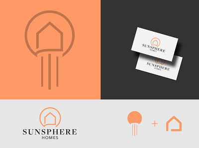 Sunsphere Homes Logo Concept branding house knoxville logo real estate sphere sunsphere tennessee