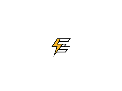 Lighting EZ black bolt design e lighting logo white yellow z