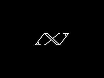 NX | Logo Design black branding design logo n white x