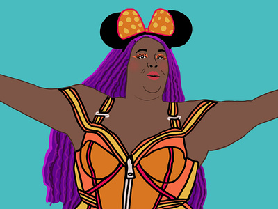 Lizzo adobe illustrator adobe photoshop digital illustration for fun illustration wacom