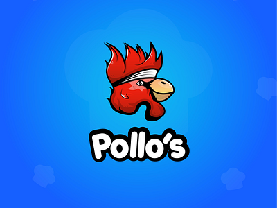Pollo’s Food truck. food logo