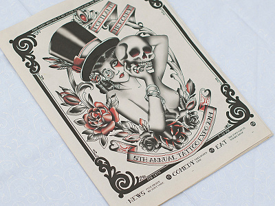 Portland Mercury cover american illustration tattoo traditional