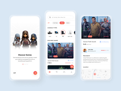 Gaming Mobile App app cards ui daily ui challenge gaming gaming app illustrations ios map minimal minimalistic onboarding ui product design ui ui design ui designer uiux user interface user interface design userprofile ux