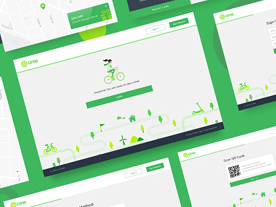 Limebike Web App Concept