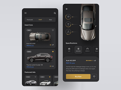 Auto Deals Mobile App car car app carapp cards daily ui challenge dark ui ios iosapp mobile app mobile app design modern product design typogaphy ui ui design ui designer user interface ux ux designer web design