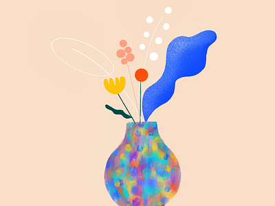 Bloom... bloom blue design flowers ilustration procrate