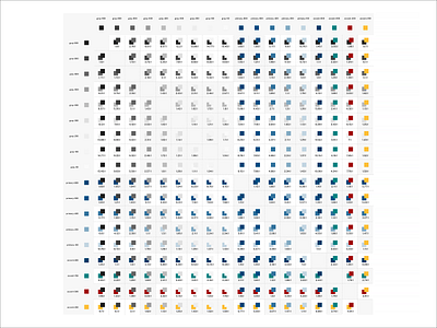 Color palette contrast chart accessibility color palette design design system pattern library patterns style guide ui usability user experience user interface ux web design website