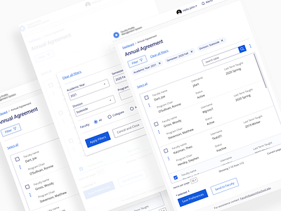 Responsive dashboards, tables, filters