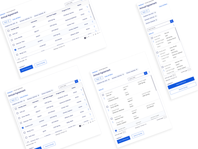 Responsive tables dashboard design interface table ui user experience user interface ux web design website