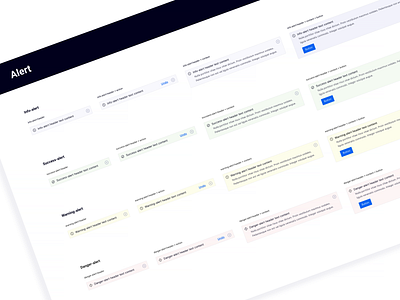 Pattern library- alerts design interface pattern library swaign system ui user experience user interface ux web design website