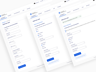 Faculty Management Platform - new user flow dashboard design interface ui user experience user interface ux web design website