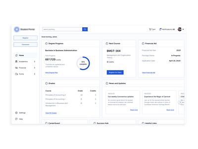 Dashboards, portals... dashboard design education interface ui user experience user interface ux web design webdesign website