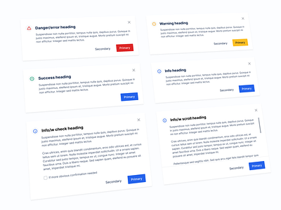 Pattern library - modals component design interface linrary modal pattern system ui ux visual