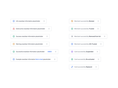 Snackbars component design experience interface library notification pattern snackbar software system toast user