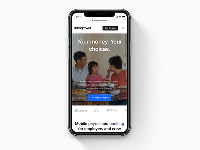 Brightwell website concept branding design financial fintech landing mobile page responsive user interface visual website