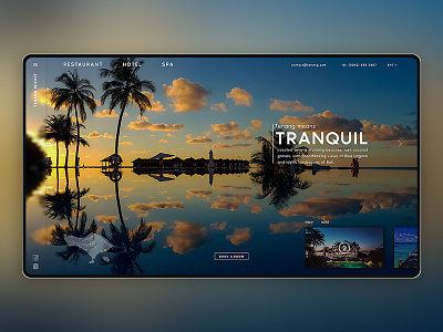 Tenang - Bali tropical resort landing page concept bali indonesia landingpage resort ui user experience user interface ux webdesign website