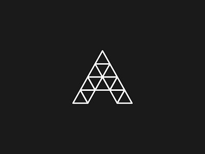 Arcus A LOGO a alogo blackandwhite construction lofodesign logo minimal modern typeography