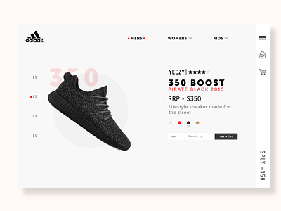 Adidas | Rebound | UX/UI Practice adidas ecommerce modern shoewebsite shop uidesign ux design uxd webdesign websites