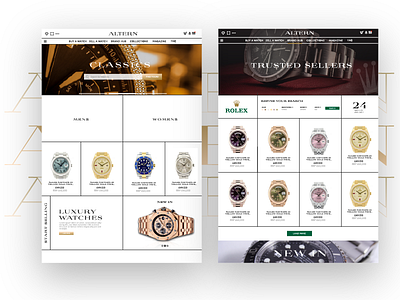 WEBSITE CONCEPT applicaiton branding ecommerce ecommerce shop landingpagedesign luxury modern shop design simple trending design ui ux ui uxdesign watches webdesign webdesigner