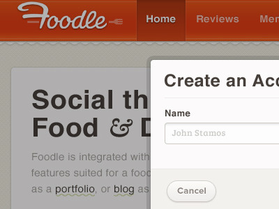 Foodle community food foodle red social theme