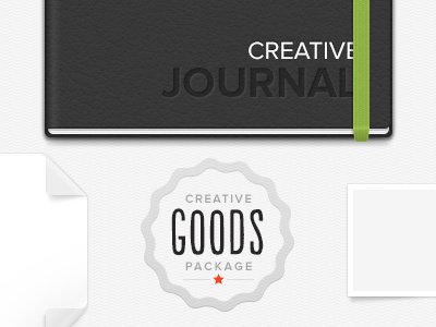Creative Goods creative curl goods handmade journal moleskine package page pagecurl shadows