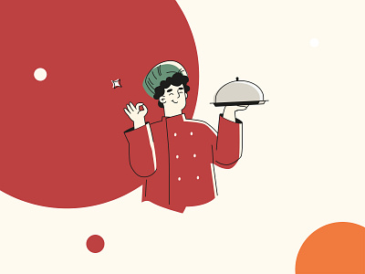 Cookfinder app character design design graphic design illustration vector