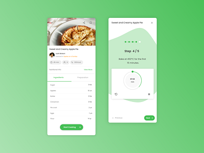 Cookin' - Cooking App - UX/UI app cooking app design mobile app prototype ui ui ux user interface ux