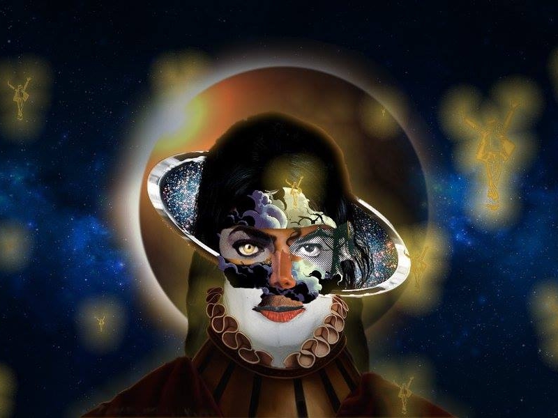 King of Pop Universe art collage composite digital art king of pop michael jackson photoshop raster tribute